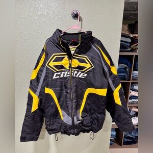 Castle Men's Black and Yellow Jacket